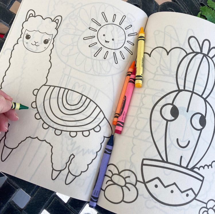 Llama Coloring Book