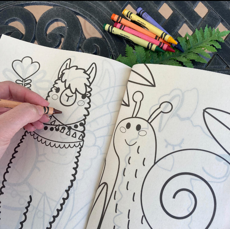 Llama Coloring Book